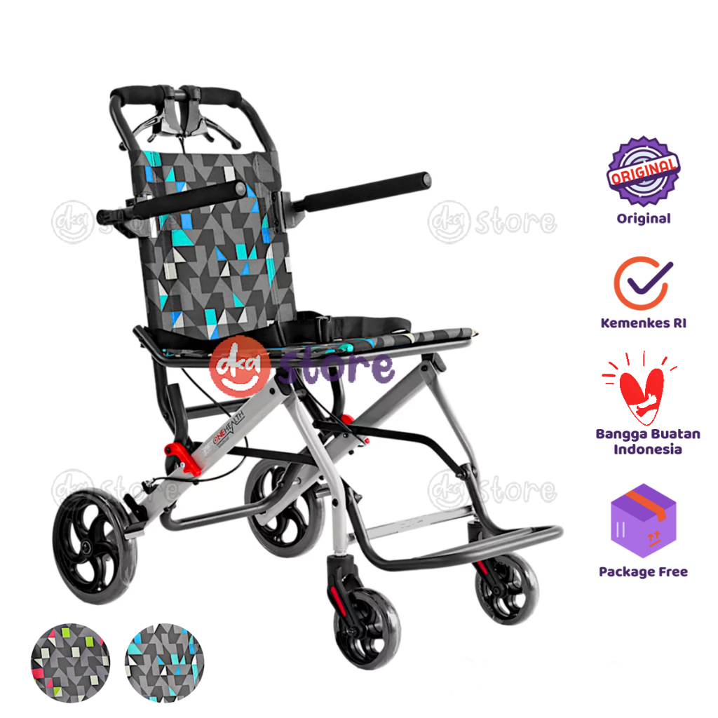 Kursi Roda Travel OneHealth DY800 / Wheelchair Traveling / Bantu Jalan Lansia