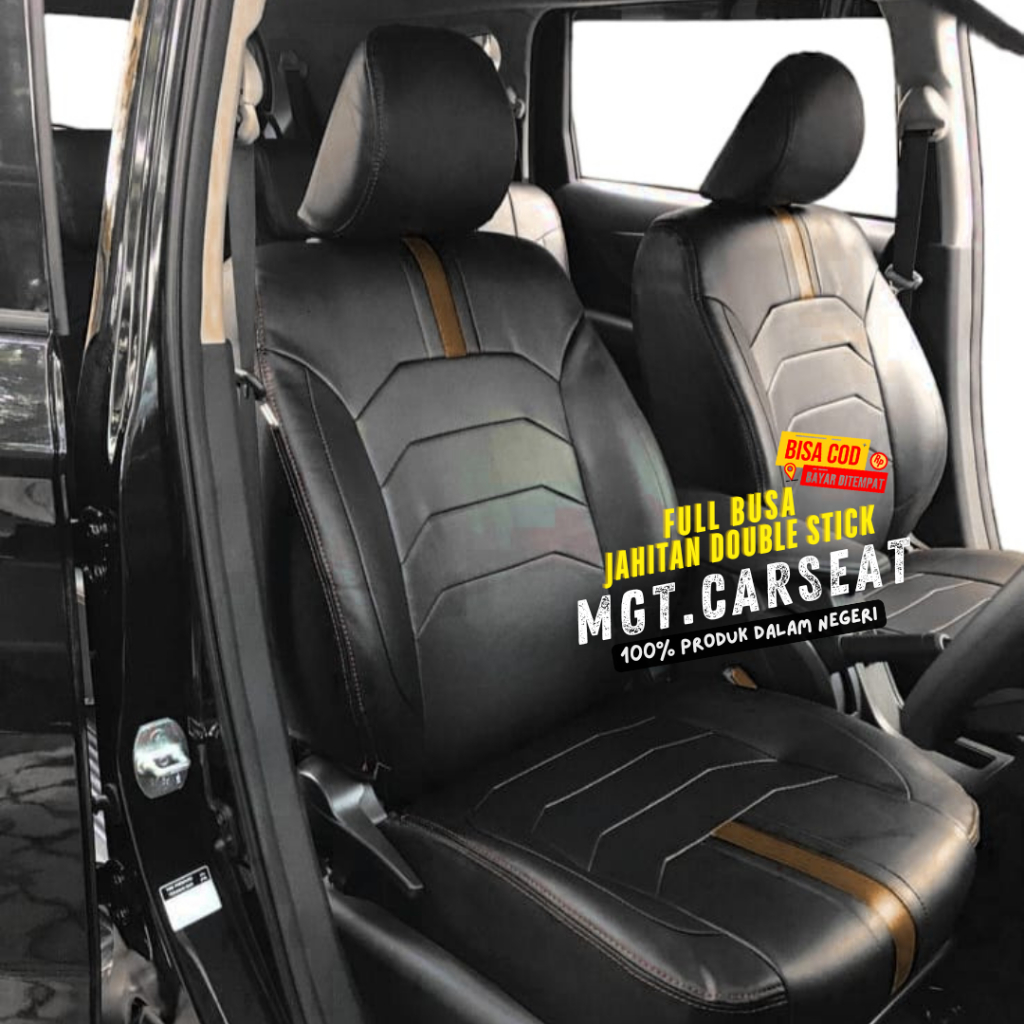 SARUNG JOK MOBIL DATSUN GO PLUS PANCA 3 BARIS FULL BUSA MOTIF D6