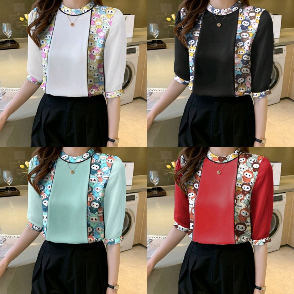 TERBARU - BLOUSE VIRAL SESYA - OB11 - ATASAN WANITA LENGAN PENDEK - PAKAIAN WANITA STYLISH - BLOUSE 