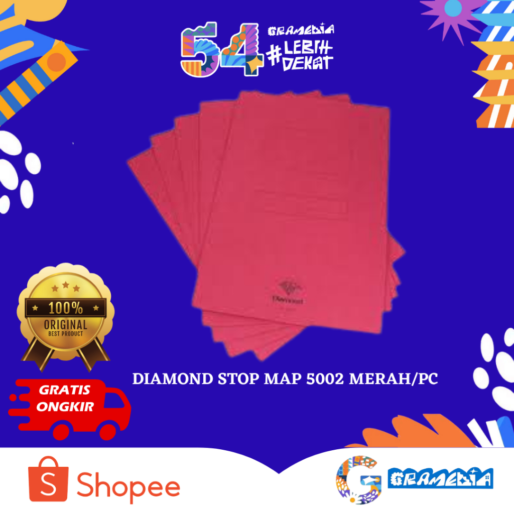 

GRAMEDIA BOGOR - DIAMOND STOP MAP 5002 MERAH/PC