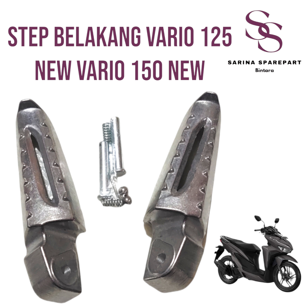 Footstep Step Belakang Vario 125 New Vario 150 New Step Belakang Honda Vario 150 Led New Sepasang