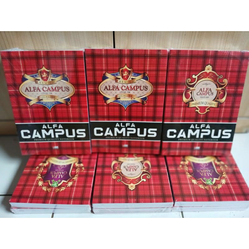

5 buah buku tulis merk ALFA CAMPUS isi 50 Lembar