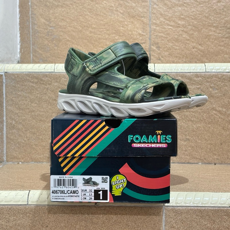 SKECHERS SALE - BNIB Sandal Anak Lampu Empuk S Lights Hydrotastic (100% Original PT MAP Indonesia)