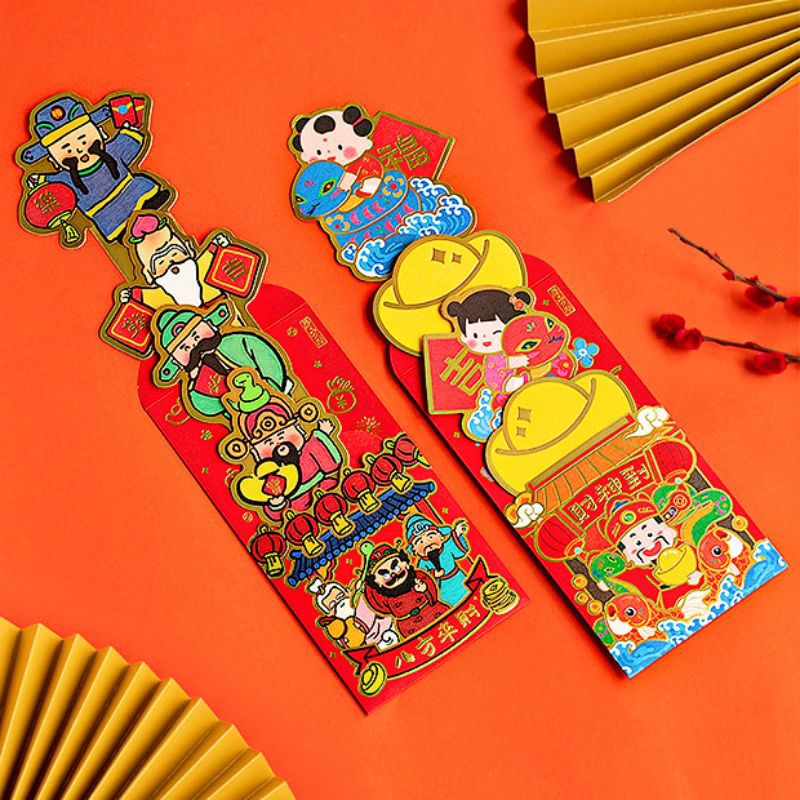 

Angpao Imlek Panjang Shio Ular 2025 Hong Bao amplop tahun baru tiongkok