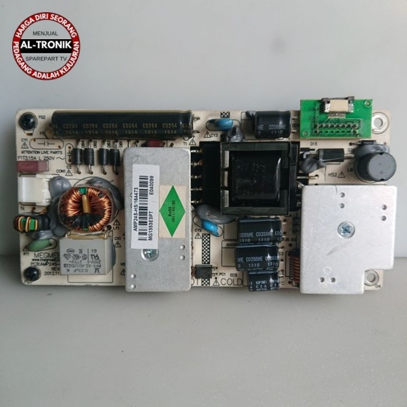 POWER SUPPLY TV LED POLYTRON 24 INCH TYPE PLD 24D558 PSU REGULATOR POWER SUPLAY POLITRON PLD24D558 A