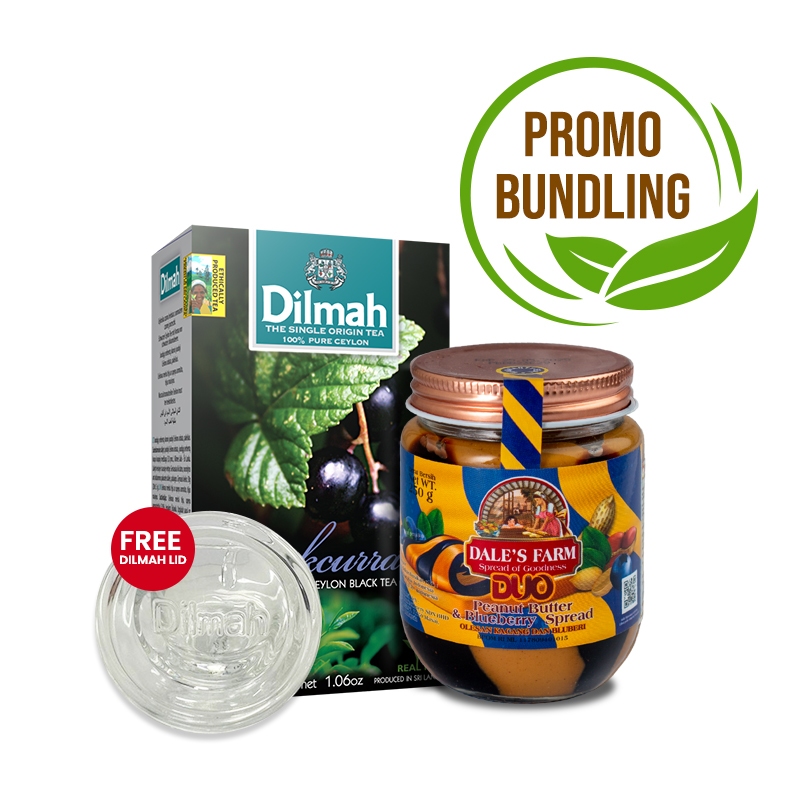 

Bundling Dilmah Blackcurrant Tbag 20s & Dale's Farm Duo Blueberry Peanut Butter 250gr