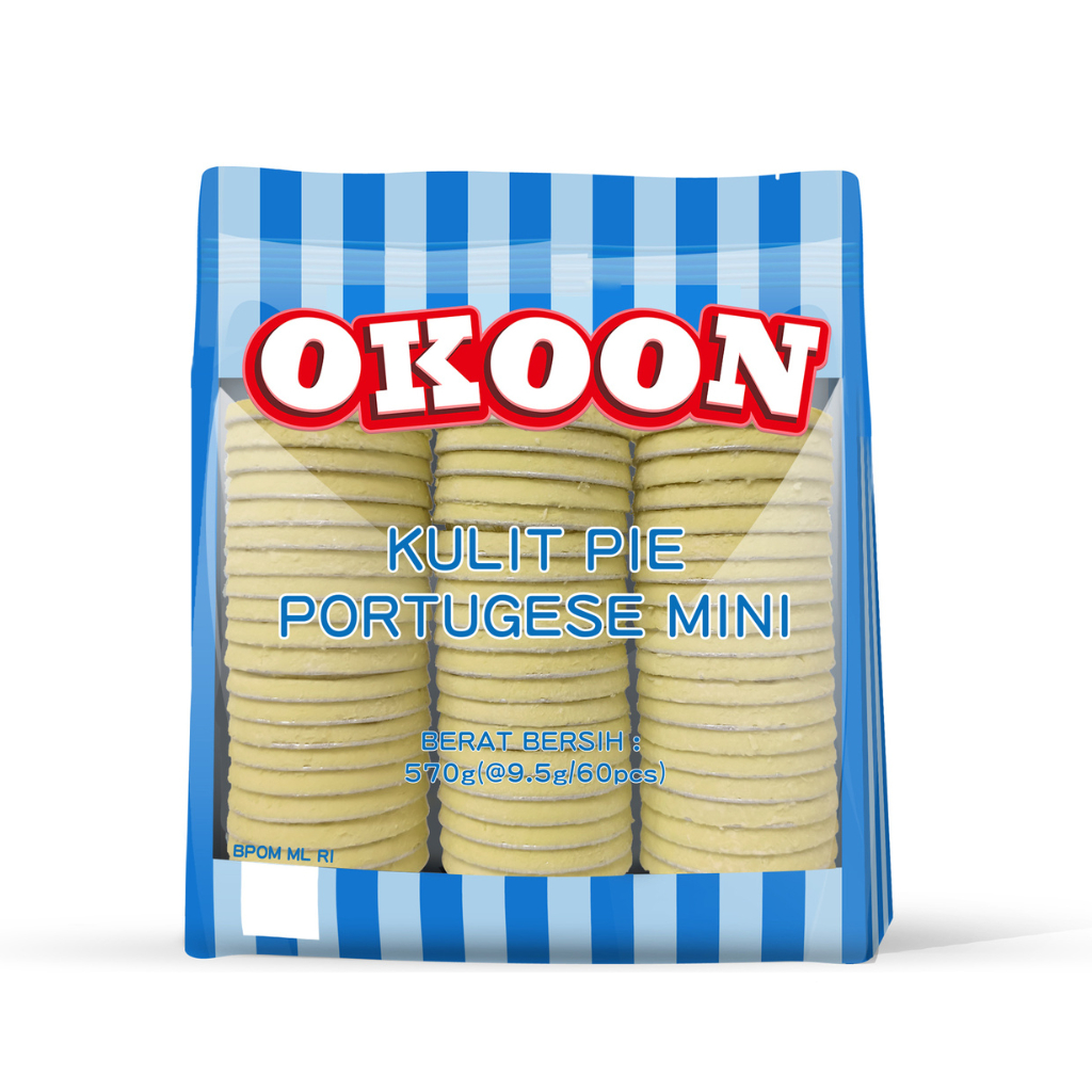 

OKOON kulit pie portugese mini- Frozen Food- Makanan beku- Kue pastri