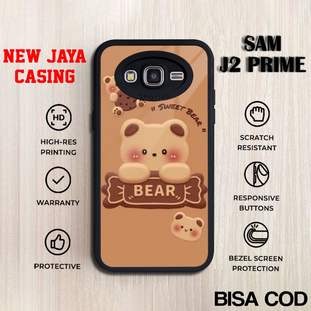 Casing Samsung J2 Prime Terbaru Bear Lucu Case J2 Prime Termurah Hardcase Softcase Glossy Terlaris