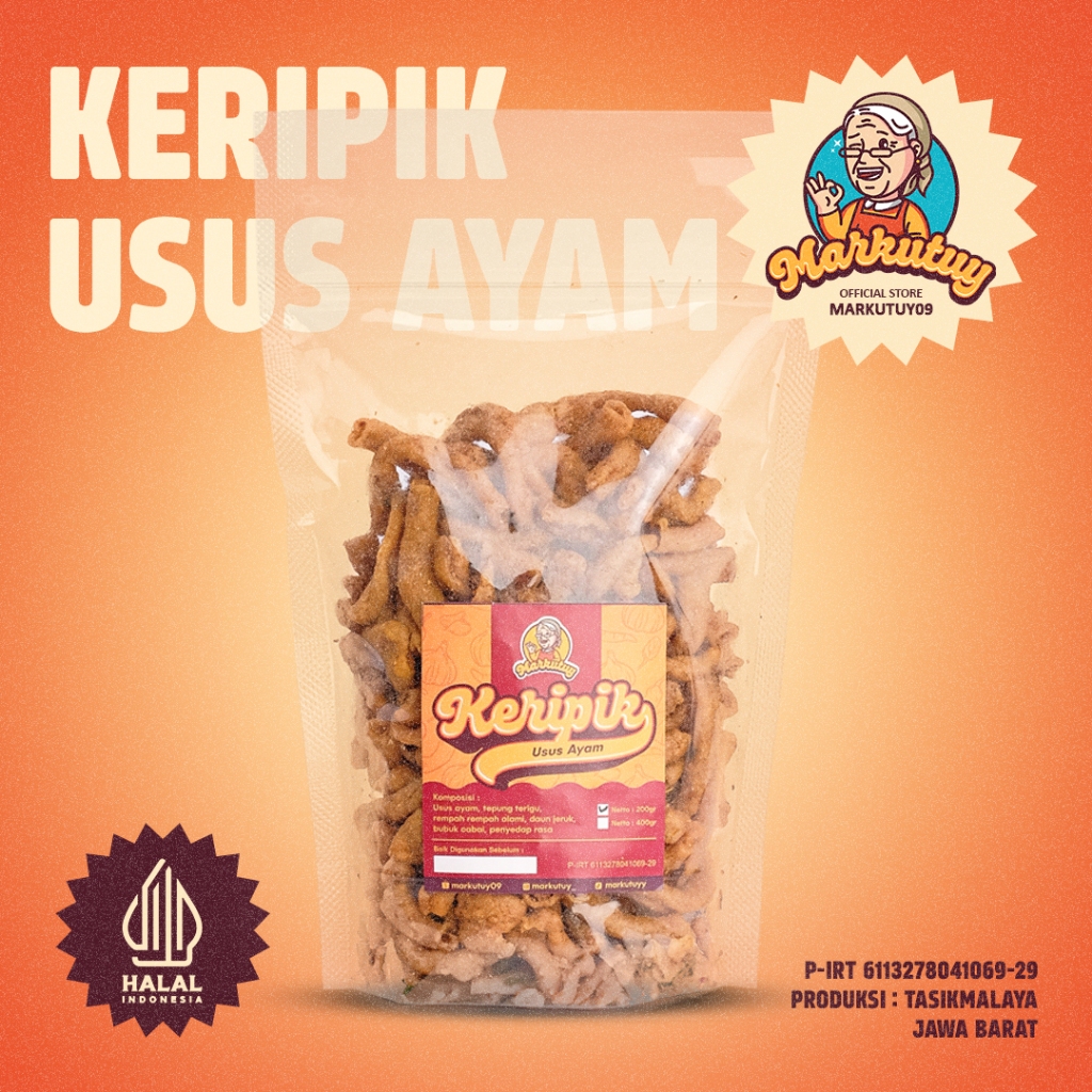 

USUS KRISPI ALA MIMA UKURAN 200 GRAM KRIUK DAUN JERUK