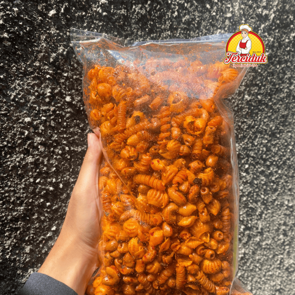

Seblak Makaroni Campur / Makaroni Mix 500GR Bumbu Cikruh Melimpah