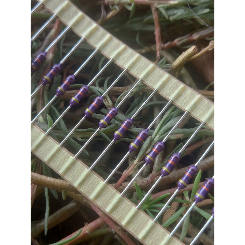 resistor 47k 1/4wat  zero 1% kaki tembal tembaga harga per 50pc