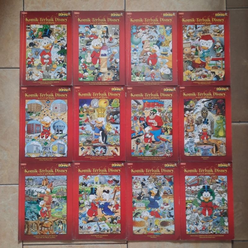 Donal Bebek Paman Gober Komik Terbaik Disney Karya Carl Barks 1-12 Lengkap Kolpri