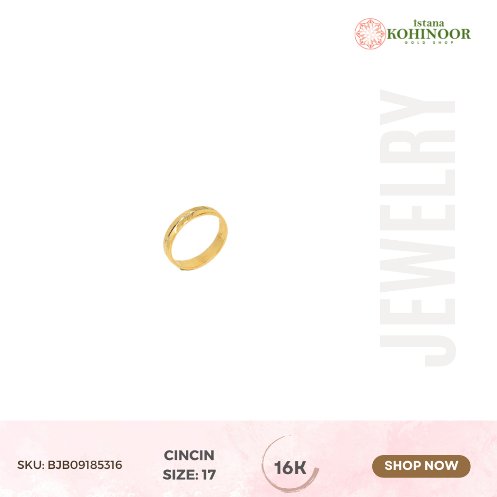 KOHINOOR EMAS CINCIN RING GOLD 16K