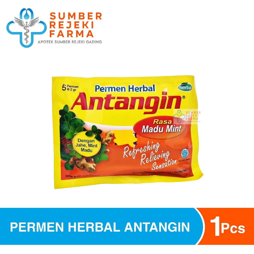 

Permen Antangin Madu Mint untuk Melegakan Tenggorokan (5 Sachet)