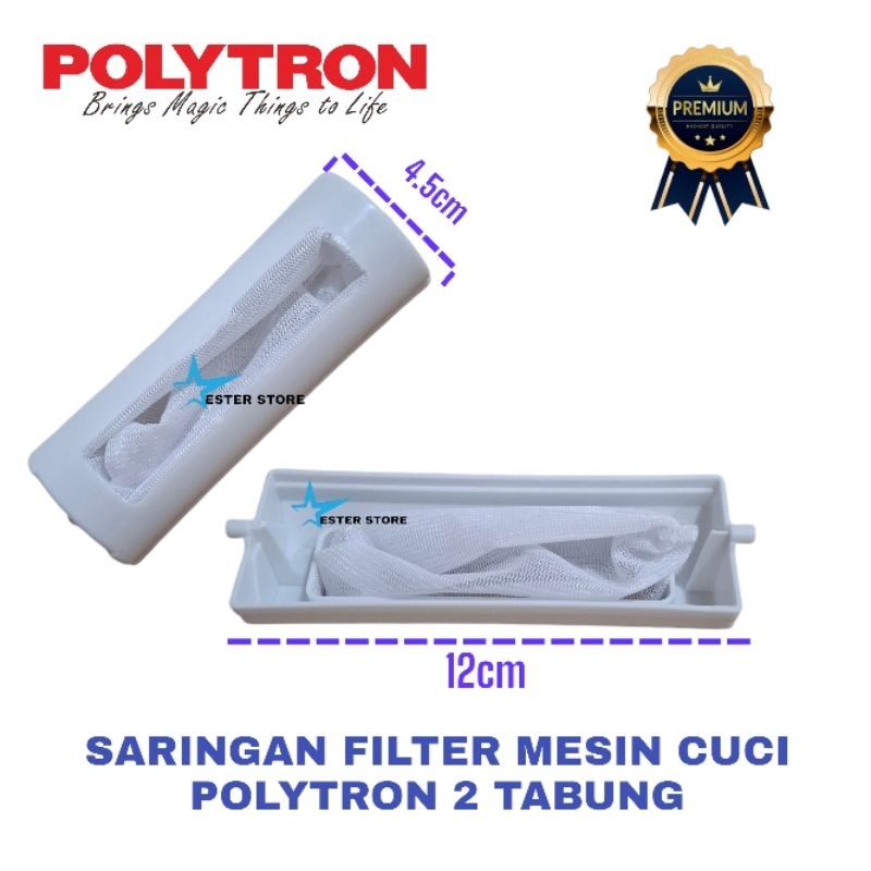 Polytron Pwm-7363 Saringan mesin Cuci Polytron 2 tabung