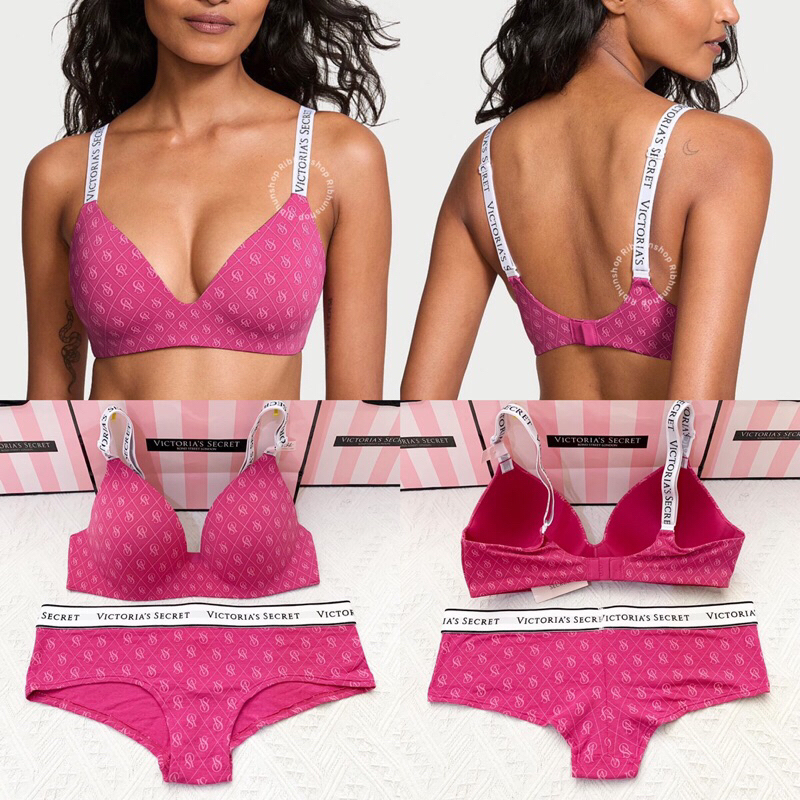 Victoria Secret Original Bra Set Wireless No Push Up Size 34C/M 11207175