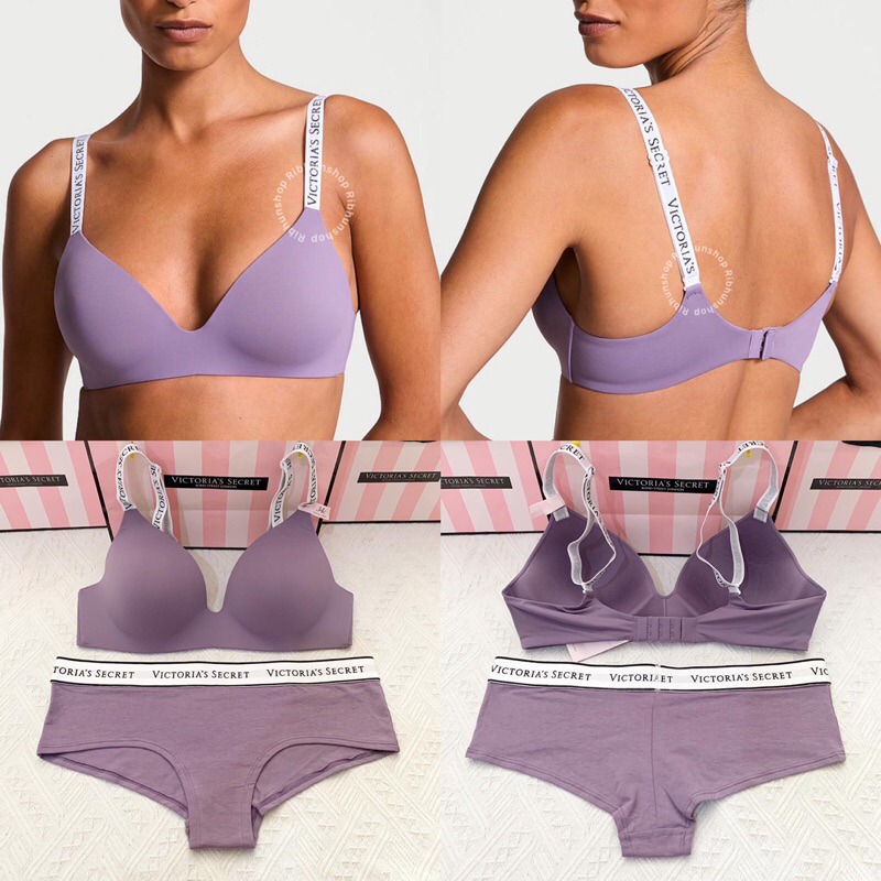 Victoria Secret Original Wireless Bra Set No Push Up Size 32C 34C 11207175