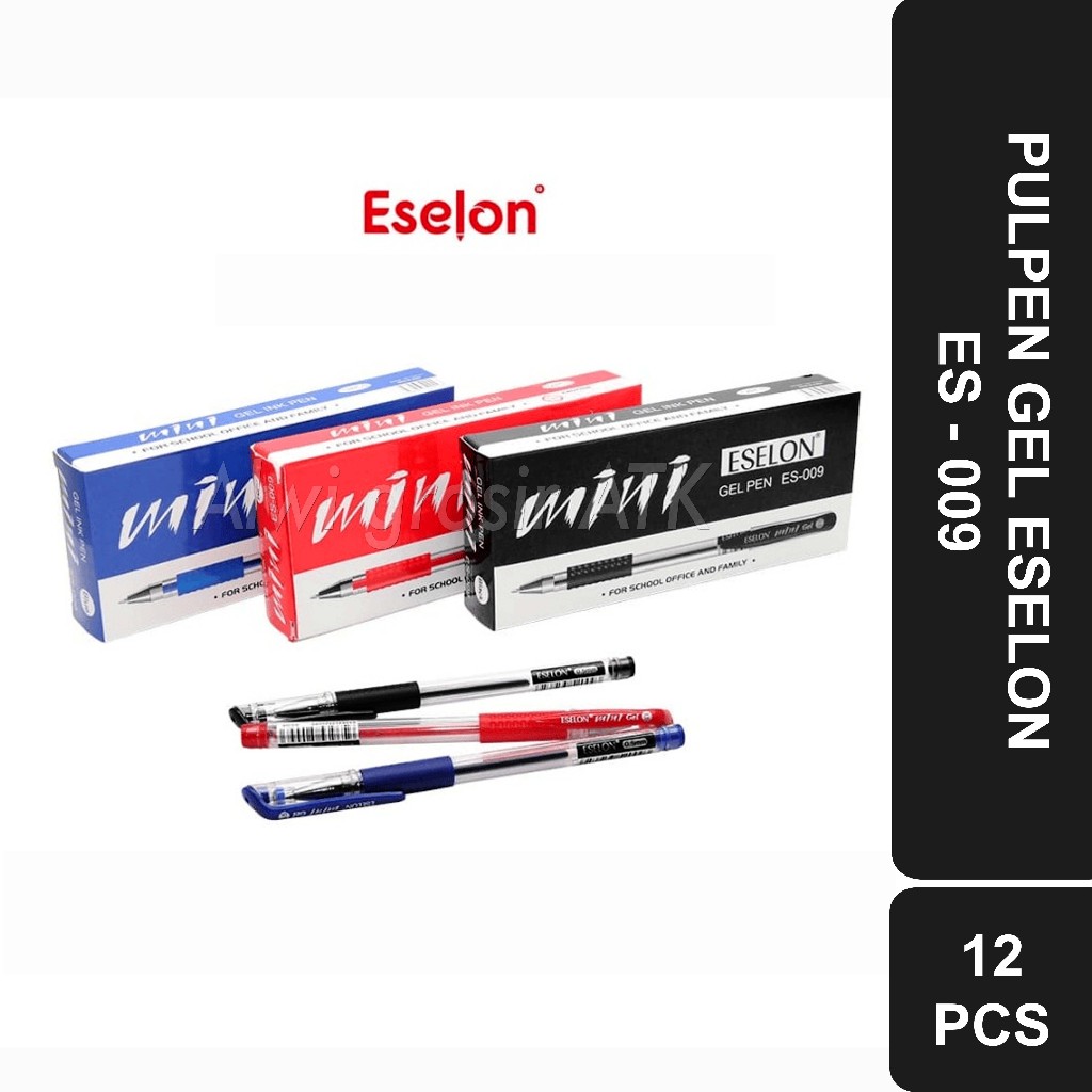 

Pulpen Gel Eselon Mini 0.5mm ES-009 | 1 Lusin = 12 Pcs