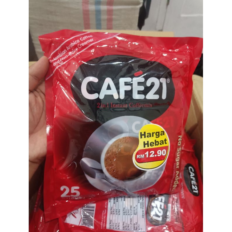 

Cafe 21 Kopi Instant 2in1 Singapore isi 25 Sachet