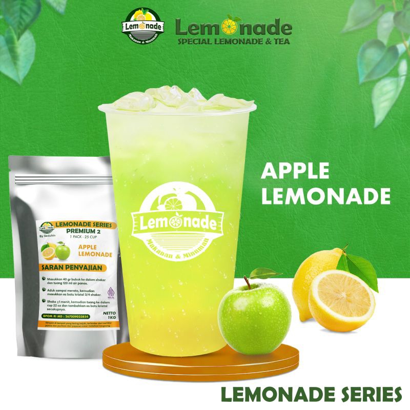 

LEMONADEOFFICIAL - Apple Lemon 1KG / Bubuk Minuman