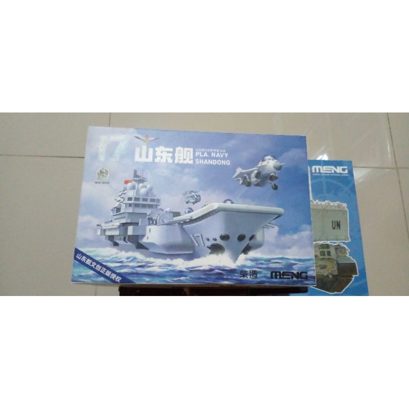 Meng Model kit World war toon Pla Navy Shandong kapal perang Navy shandong