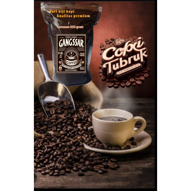 

bubuk kopi tubruk kemasan 500 gram bubuk giling halus