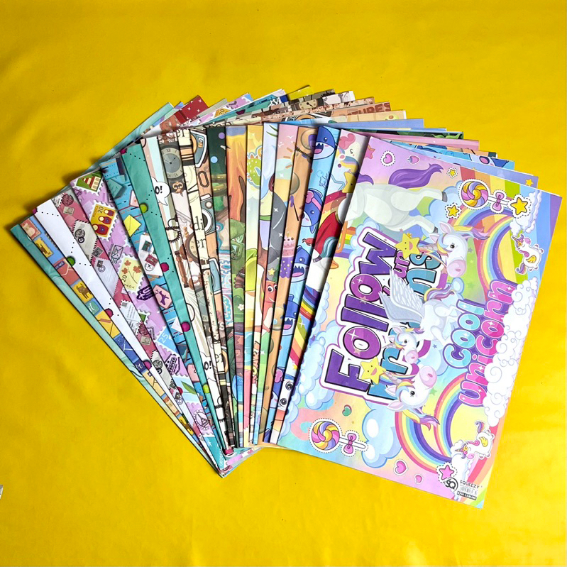 

Kertas Kado aneka motif karakter lucu anak kertas pembungkus kado ulang tahun ecobonekaindo