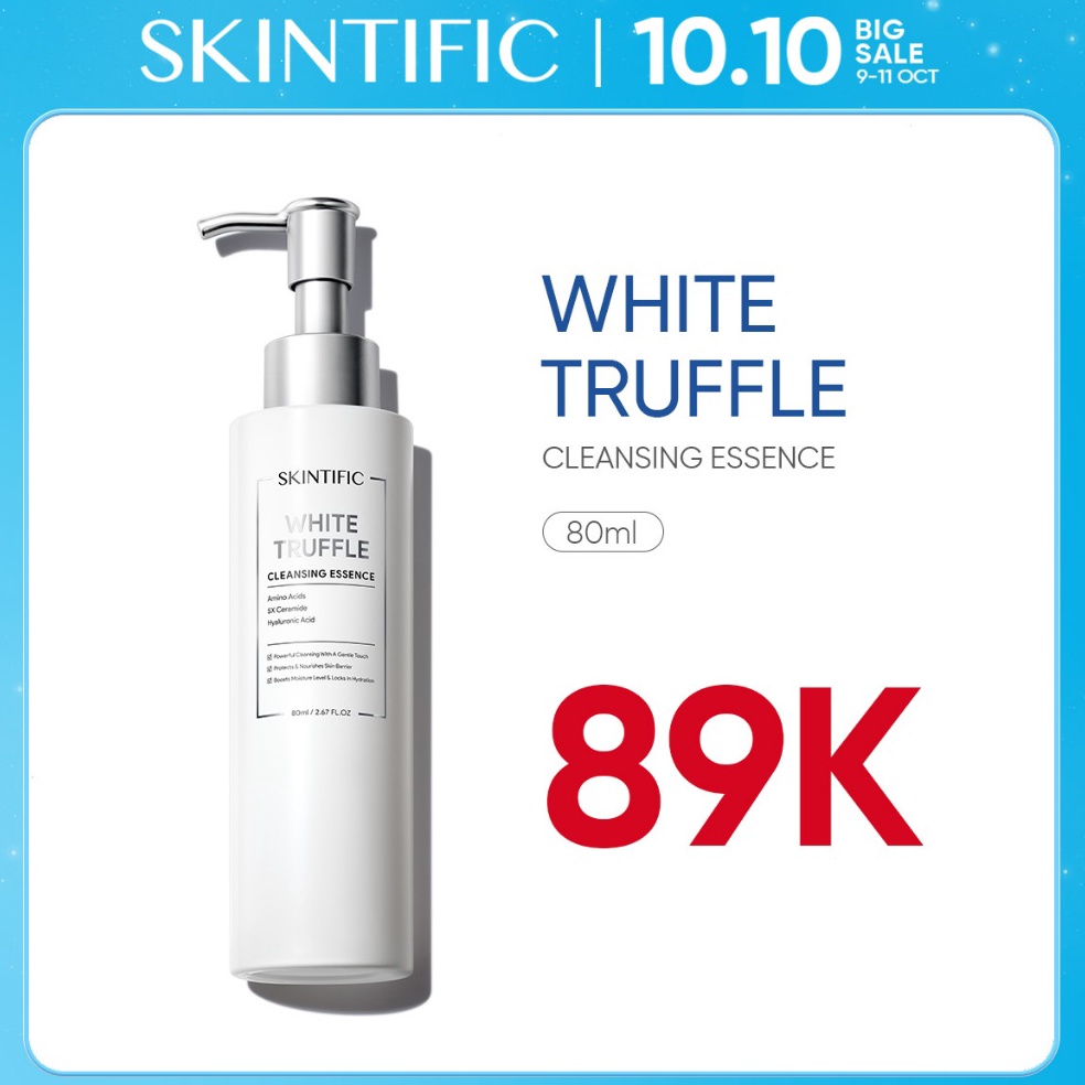 SKINTIFIC White Truffle Cleansing Essence 8ml Facial Cleanser Serum Wajah Nourish and Protect Skin B