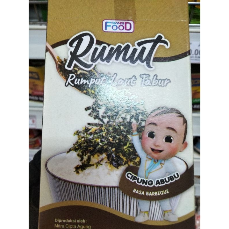 

Rumput laut tabur rasa BBQ