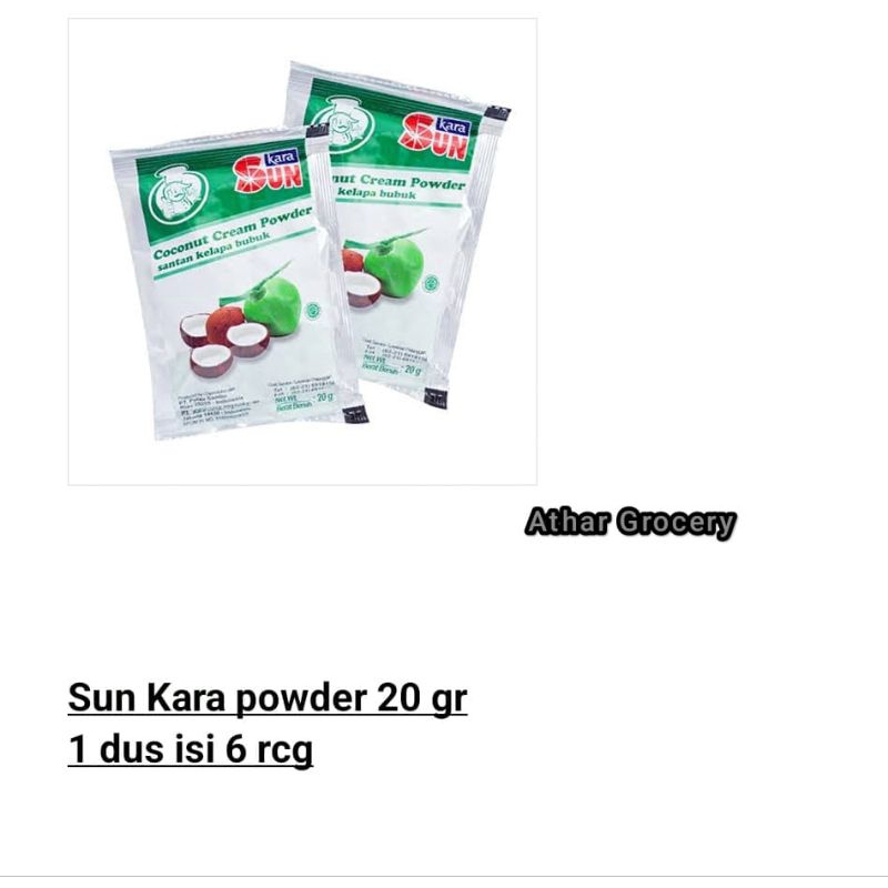 

SUN KARA SANTAN KELAPA BUBUK/POWDER 20gr 1DUS