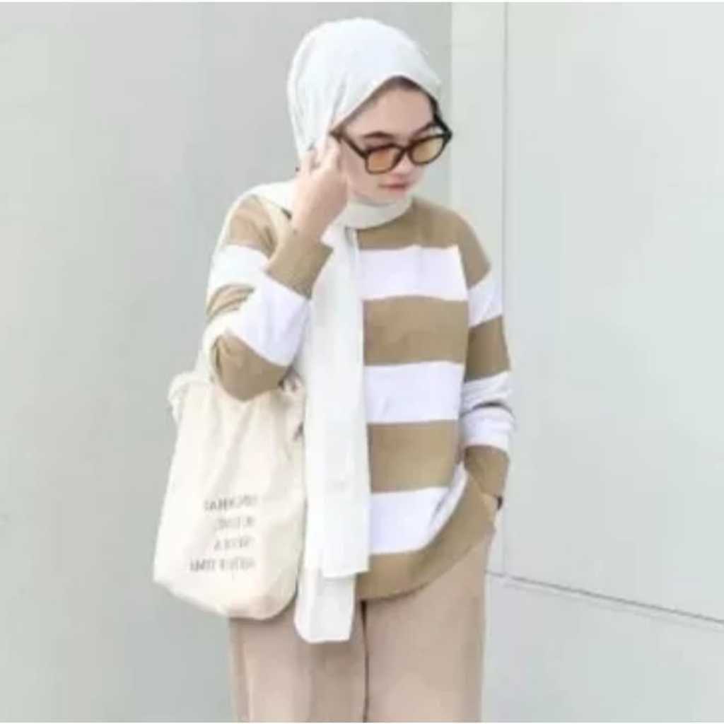 Sweater Rajut Aira / Sweater Rajut Oversize Wanita / Atasan Wanita Jumbo