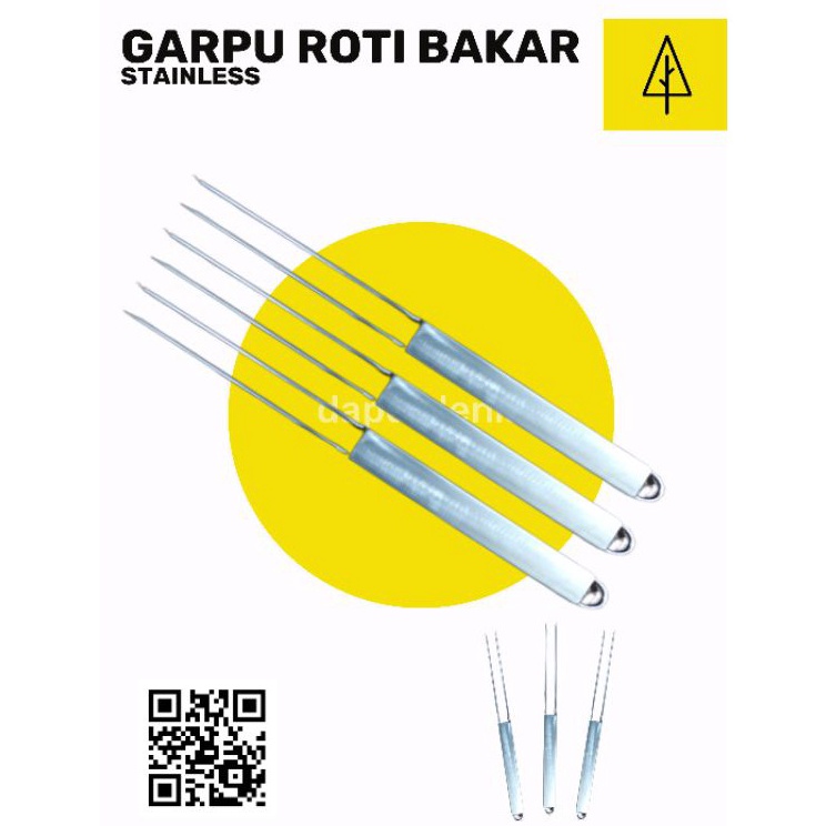 Stock Banyak  GARPU ROTI BAKAR STAINLESS  TUSUK ROTI BAKAR STAINLESS  GARPU DAGING  GARPU STAINLESS 