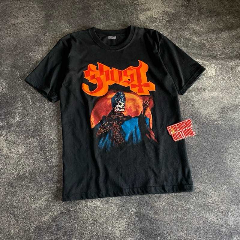 KAOS BAND GHOST | TSHIRT BAND | KAOS MUSIK ROCK METAL SATANIC