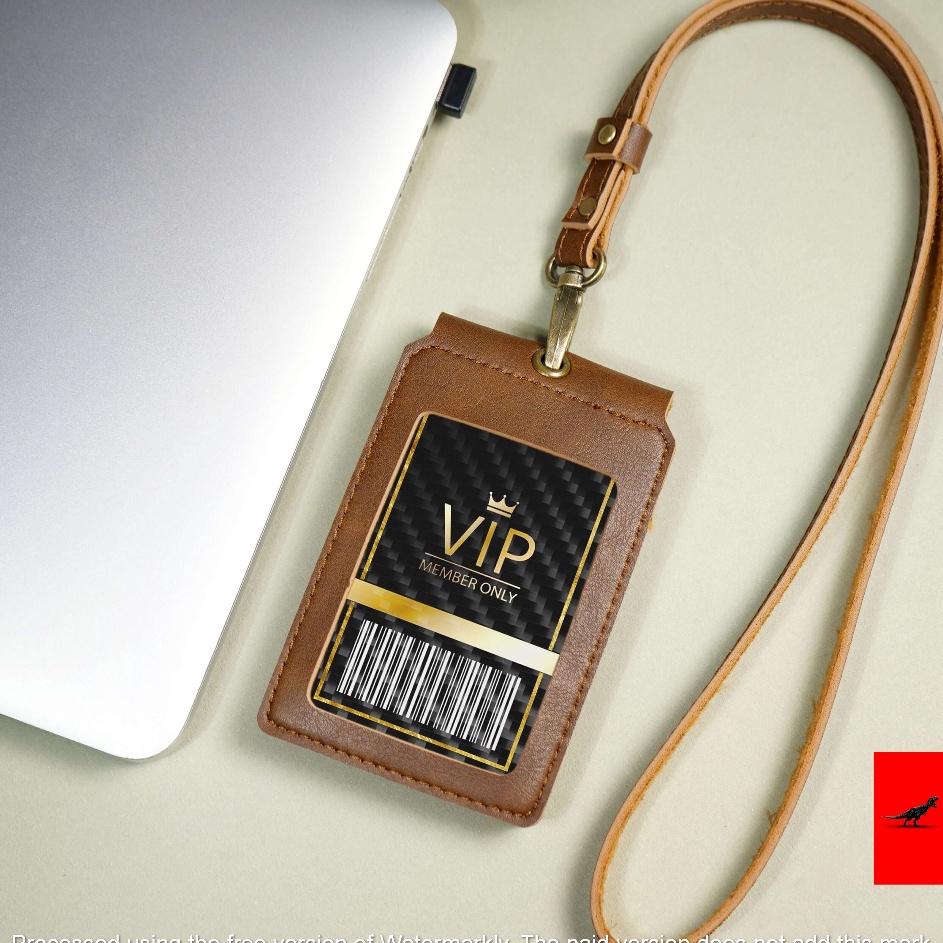 

Special Favorit Name Tag ID Card Holder MagnetLanyard Kulit PU LeatherMagnet MultiifungsiTersedia 1 Sisi Dan 2 Sisi