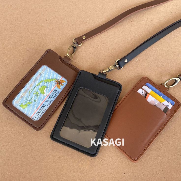 

Dijamin Baru ID Card Holder Kulit Name Tag Holder Kulit MB2