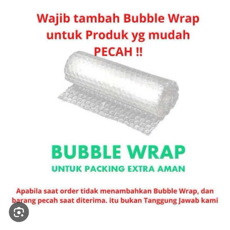 

tambahan bubble warp / foem tebal untuk packing fullset