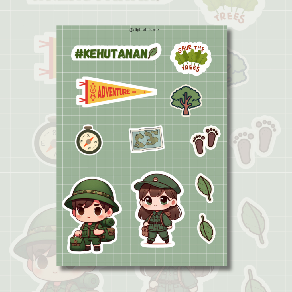 

Stiker Sheet Kampus Tema Kehutanan - Lucu dan Murah