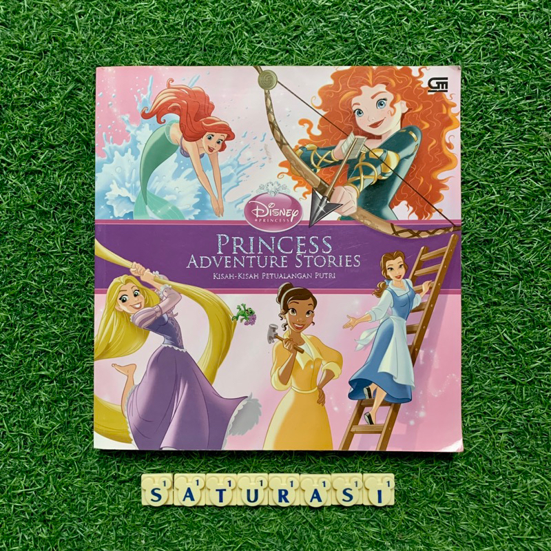 (Saturasi Preloved) Disney Princess : Princess Adventure Stories (17 Cerita) - Buku Cerita Anak