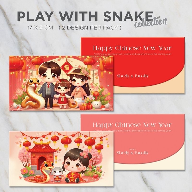 

angpao imlek - envelope - angpao custom - free tulis nama (NON COD)