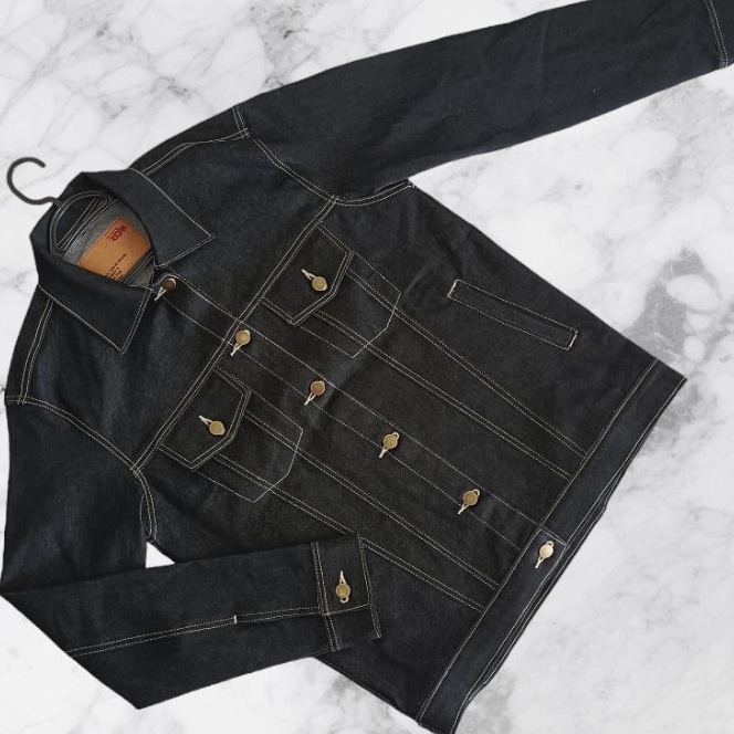 Boom JACKET BLACK 14 oz  RAW DENIM