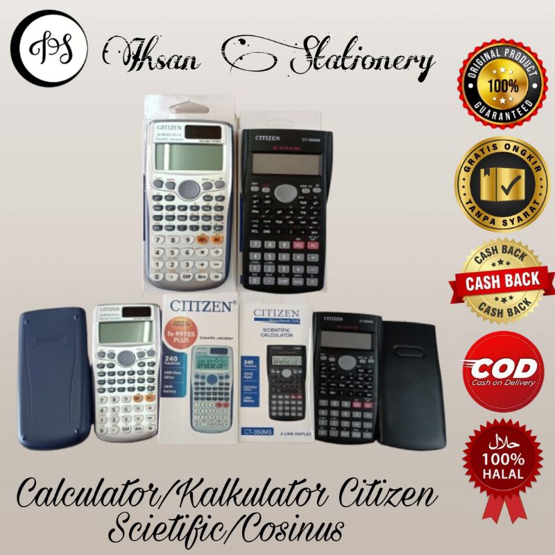 

Kalkulator/Calculator Scientific Citizen Fx-350 ES Plus/350 MS