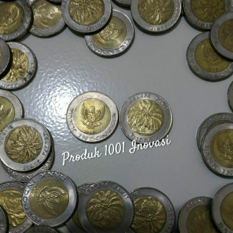 Uang Koin 1000 Kelapa Sawit Asli Bank Indonesia, harga per keping