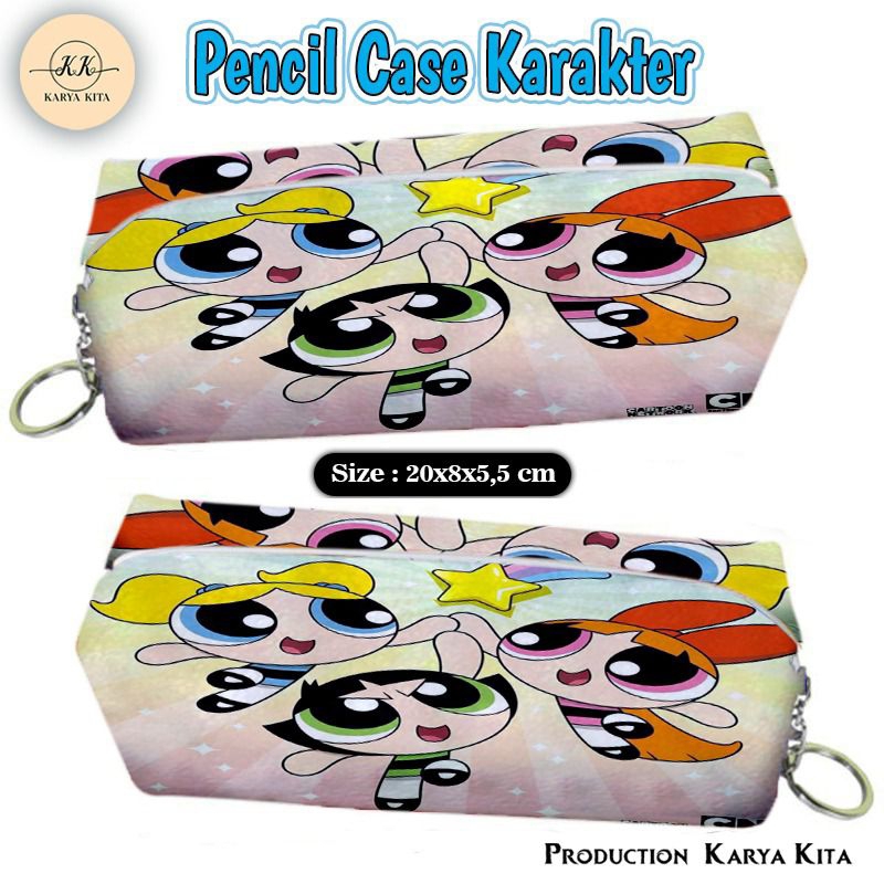 

kotak pensil karakter POWER PUFF GIRL TAK 04