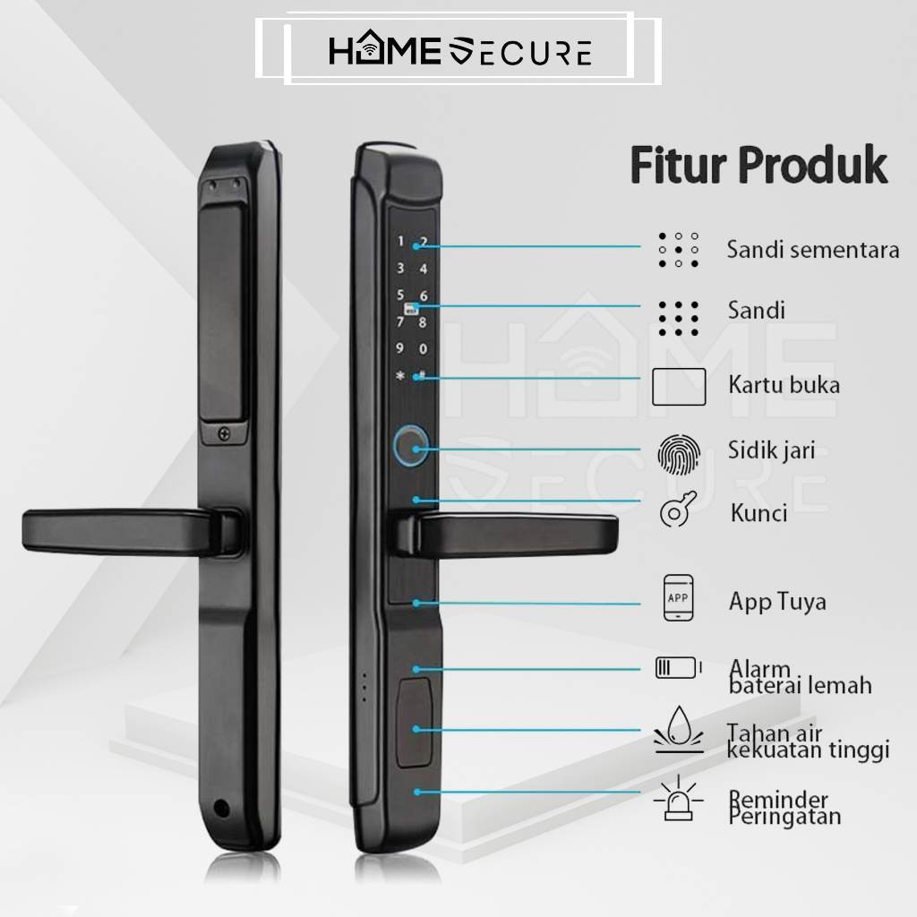 Smart Door Lock Untuk Sliding Door - Smart Lock Pintu Almunium Swing - Kunci Pintu Digital  Smart Do