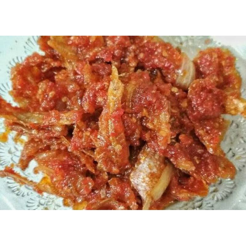 

Sambal ikan kaca pedas level