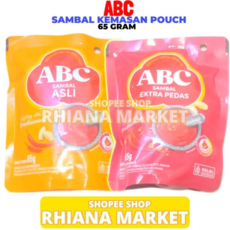 

ABC Sambal Kemasan Pouch 65 Gram