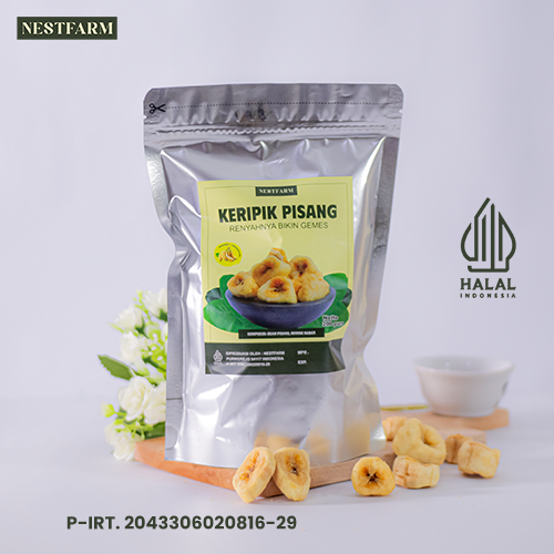 

Camilan Keripik Buah Pisang Gendut Manis Legit Renyah - 200 gram