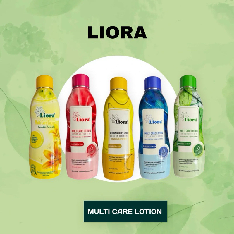 LIORA Whitening Body Lotion (Blue) | Handbody Pencerah Kulit - 600ML
