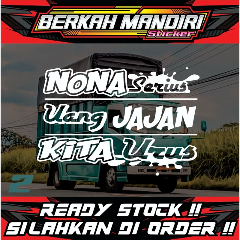 Stiker Kata Kata/Stiker mobil/Stiker truck/cutting stiker