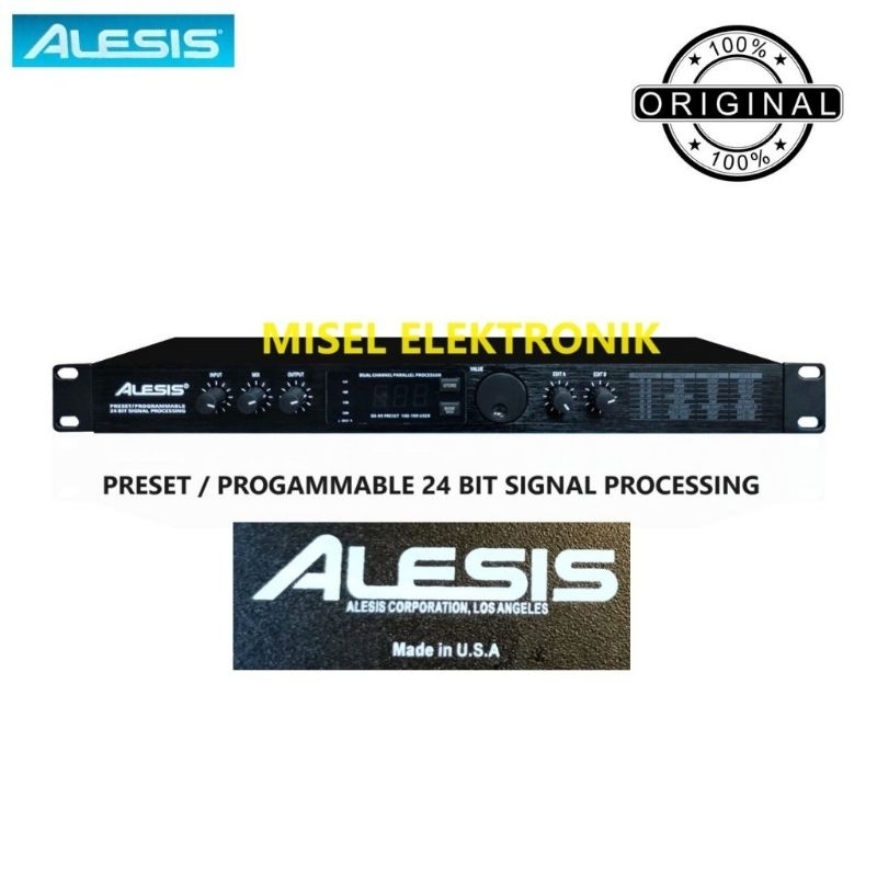 Effect Vocal Alesis Preset/Programmable 24 bit signal Processing